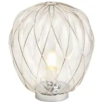 Fontana Arte Pinecone Tafellamp Chrome Transparent | Medium