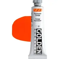 Golden Artist Colors Heavy Body Acrylverf Fluorescent Orange 59 ml 1 stuk