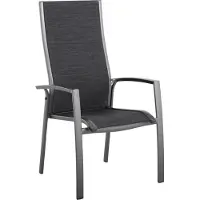 Mwh Royal Kensington dining tuinstoel stapelbaar aluminium antraciet 2 stuks