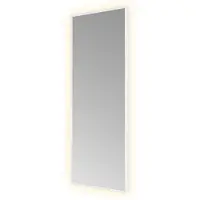 Hotbath &More Square rechthoekige spiegel 30x80cm geborsteld zwart PVD
