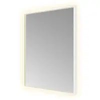 Hotbath &More SQU680 Square spiegel 60x80cm met verlichting, spiegelverwarming, kleurwissel, dimbaar en afstandsbediening mat wit
