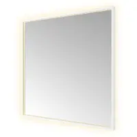 Hotbath &More SQU80 Square spiegel 80x80cm met verlichting, spiegelverwarming, kleurwissel, dimbaar en afstandsbediening mat wit