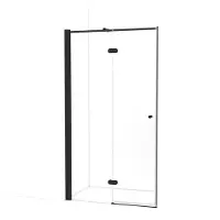 Maxaro Amber Douchedeur 110cm Mat Zwart Helder Glas Draaideur | Douchedeur glas | Glazen Douchedeur | Nisdeur Douche