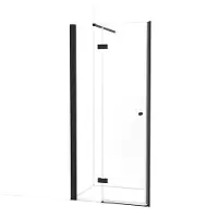 Maxaro Amber Douchedeur | 95 cm Mat zwart Helder glas Draaideur | Douchedeur glas | Glazen Douchedeur | Nisdeur Douchewand