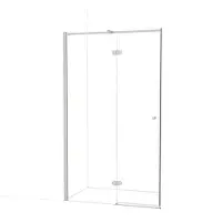 Maxaro Amber Douchedeur 110 cm Rvs Helder glas Draaideur | Douchedeur glas | Glazen Douchedeur | Nisdeur Douche