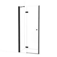Maxaro Amber Douchedeur | 95cm Mat Zwart Helder Glas Draaideur | Douchedeur glas | Glazen Douchedeur | Nisdeur Douchewand