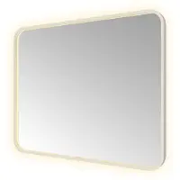 Hotbath &More SSQ180 Soft Square spiegel100x80cm met verlichting, spiegelverwarming, kleurwissel, dimbaar en afstandsbediening RVS316