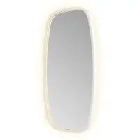 Hotbath Spiegel &MORE 80x40 cm LED-Verlichting Spiegelverwarming Deens Ovaal Mat Wit