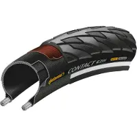 Continental Buitenband Contact, 20x1,75 (47-406), zwart, met stalen karkas en reflecterende strepen, artikelnummer 0101313