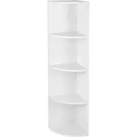 Vasagle Hoekplank met 4 planken wit