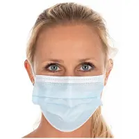 Hygostar Per stuk apart verpakt! gecertificeerd chirurgisch mondmasker (medisch Type II) mondkapje 3-laags blauw 50 stuks met oorelastiek