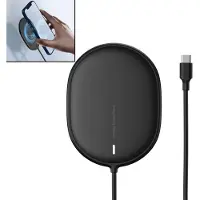 Baseus Magnetisch Wireless Draadloos Qi Charging Opladen Pad 15W - Zwart