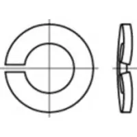 Toolcraft 1060488 Veerring Binnendiameter: 6.1 mm DIN 128 RVS 1000 stuk(s)