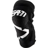 Leatt 3DF 5.0 Zip Witte Motocross Kniebeschermers Maat 2XL