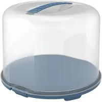 Rotho Fresh Taartdoos XL 35.5x34.5x26 cm Horizon Blauw/Transparant