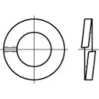 Toolcraft 105741 Veerring Binnendiameter: 27.5 mm DIN 127 Verenstaal Thermisch verzinkt 100 stuk(s)