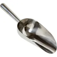 Fuchs Gastro Ijslep - Gepolijst roestvrij staal - Profi-schep, 355 ml, 250 mm lang