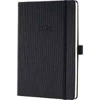 Sigel weekagenda 2026 Conceptum - formaat A5 - zwart - hardcover - SI-C2612