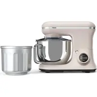 Princess 220138 2-in-1 Keukenmachine en IJsmachine in één - 1200W - 5 liter RVS mengkom - Gratis meegeleverde IJskom voor 1,4 liter ijs - Keukenrobot - Foodprocessor