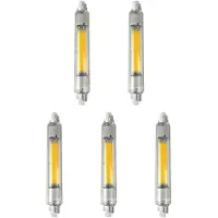 Avide R7s LED Staaflamp Dimbaar 118mm - 10W 220-240V - 3000K - LED Lampjes Insteek - 1000lm - Warm wit licht - Vervangt 72W lamp - 5 stuks