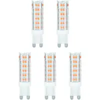 Avide LED Insteeklamp G9 Helder - 4.2W 450lm 3000K - Warmwit - Vervangt 39W - 5 stuks