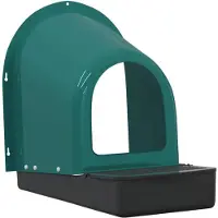vidaXL Kippennestkasten 4 stuks wandmontage kunststof donkergroen