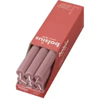 Bolsius dinerkaars Rustiek oudroze (Ø2,3x27 cm) (set van 9)