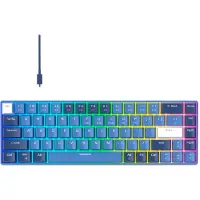 MageGee MK BOX - Gaming Toetsenbord - Mechanisch Toetsenbord - RGB Keyboard - 68 Keys - Donker Blauw