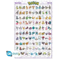 Abystyle Poster Pokémon - Sinnoh French Characters 61x91,5cm