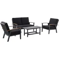 Royal Garden Berlin tuin loungeset 4-delig antraciet