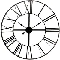 Clayre & Eef Wandklok Ø 80 cm metaal rond muurklok