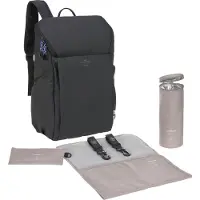 Lassig Backpack Slender Up luierrugtas black