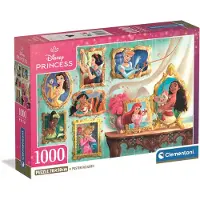 Clementoni - Puzzel - 1000 Stukjes - Disney Princess - Compact Box