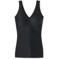 Schiesser Invisible Soft Top - uitneembare pads - naadloos - Dames - Onderhemd zwart