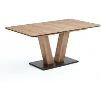 NIEHOFF SITZMÖBEL Niehoff Milton uitschuifbare tafel Terra/zwart