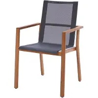 Diamond Garden Venetië Stapelstoel Teak Sunproof Sling 2 stuks