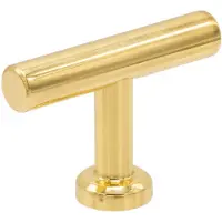 Beslag Design Viva T Knop Gepolijst - Knoppen en deurgrepen Messing Polished Brass - 304400-11