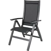 Royal Garden Royal Kensington standenstoel aluminium/textilene iron grey 2 stuks