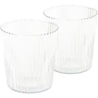 Paveau White Haven - Ribbed Waterglazen - 2 Stuks - Duurzaam Borosilicaatglas