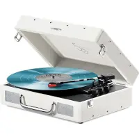 Mixx Revival 55 Stereo Vinyl Record Player Deck Cream Platenspeler Crème
