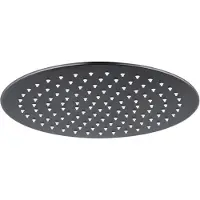 FortiFura Calvi Hoofddouche 25cm rond 7mm - PVD - geborsteld gunmetal (antraciet) SW720556
