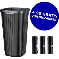 Hoco Mini Prullenbak voor in de auto - 800ml - inclusief 90 gratis afvalzakken