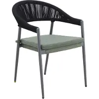 Mwh Camarillo dining tuinstoel aluminium/koord 2 stuks