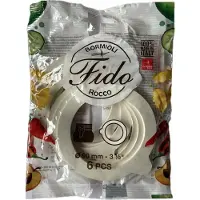 Bormioli Rocco Fido Weckringen 90mm 6stk Wit wit Glas Weckpot