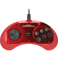 Retro-Bit - SEGA MD Controller Crimson Red