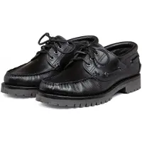 Van lier leren bootschoenen zwart male | Maat: 41