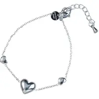 Go Dutch Label Day&Eve Armband Triple Heart | Zilver