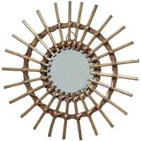 Big Buy Cooking Wandspiegel, natuurlijke uitstraling, diameter 40 cm