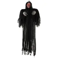 Atosa Hanging Skeleton Light/sound/motion 183x120x12 Cm Zwart Kinderen