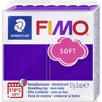 Staedtler soft ovenhardende boetseerklei standaard blokje 57 g - pruim